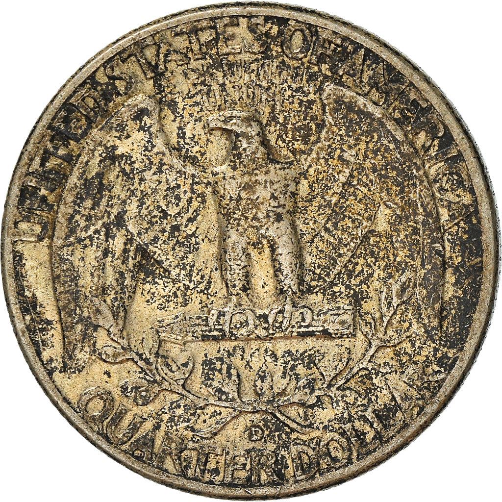 アメリカ合衆国 | 1/4ドル硬貨 | ジョージ・ワシントン | KM:164 | 1932年 - 1964年