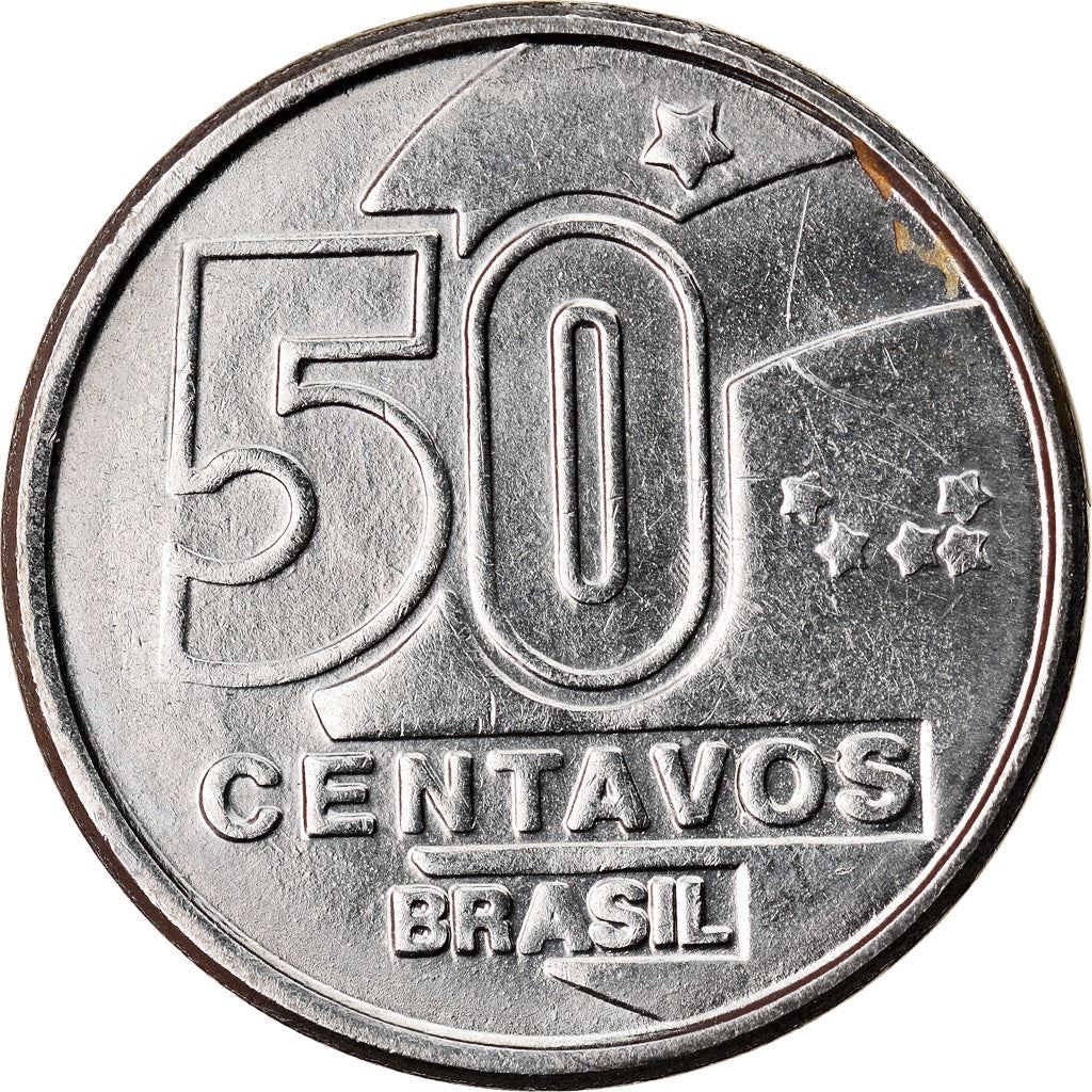 Brazilië 50 Centavos Rendeira Munt KM614 1989 - 1990