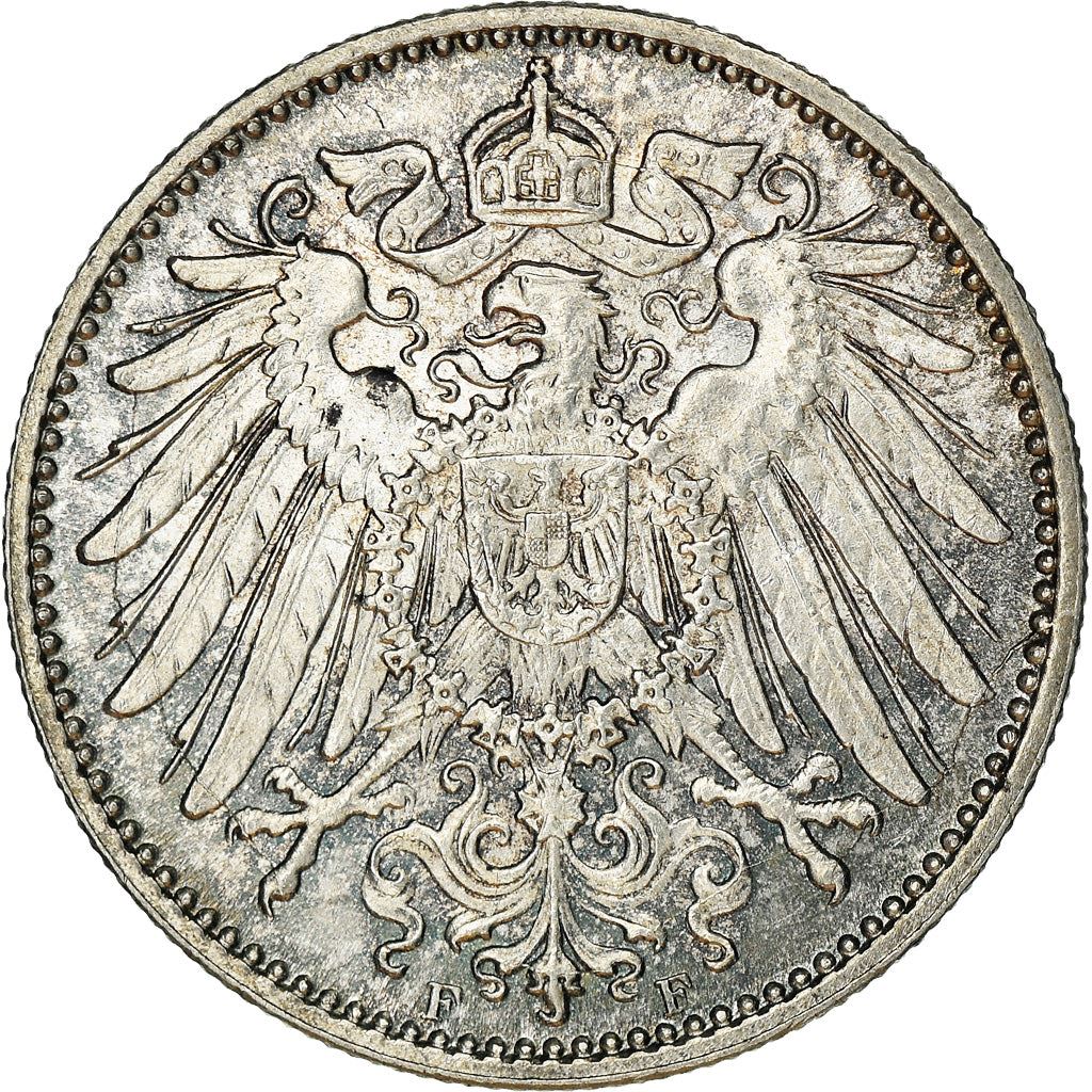 German Empire 1 Mark Coin | Deutsches Reich | Wilhelm II | Type 2 - Small Shield | KM14 | 1891 - 1916
