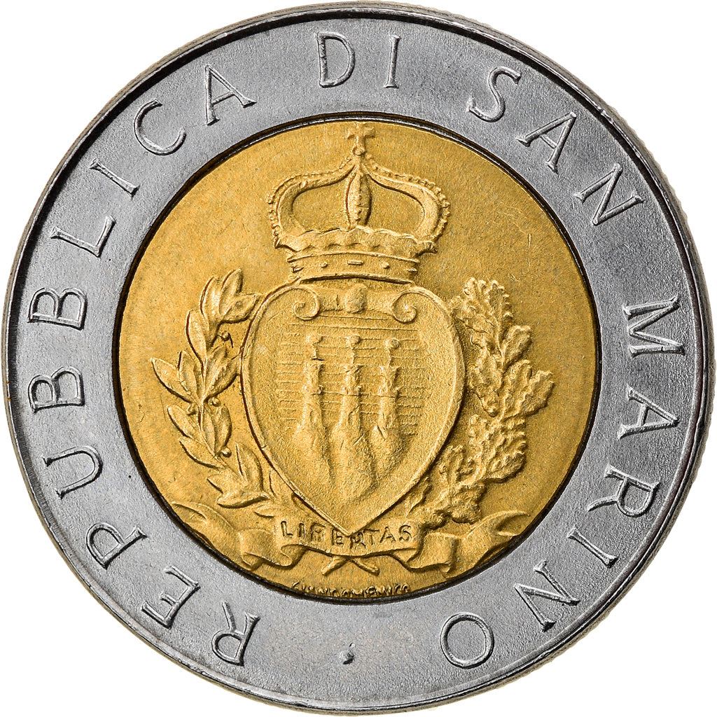 San Marino | 500 Lire Coin | Castle of San Marino | Km:209 | 1987