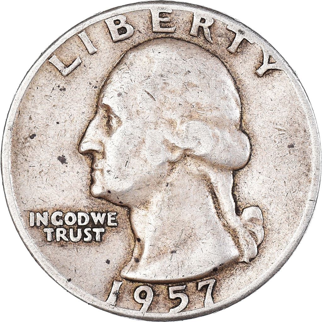アメリカ合衆国 | 1/4ドル硬貨 | ジョージ・ワシントン | KM:164 | 1932年 - 1964年