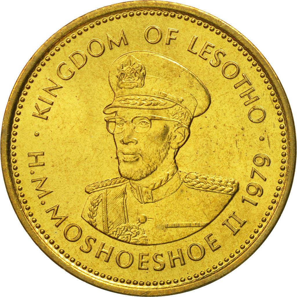 Lesotho | 2 Lisente Coin | Bull | Km:17 | 1979 - 1989