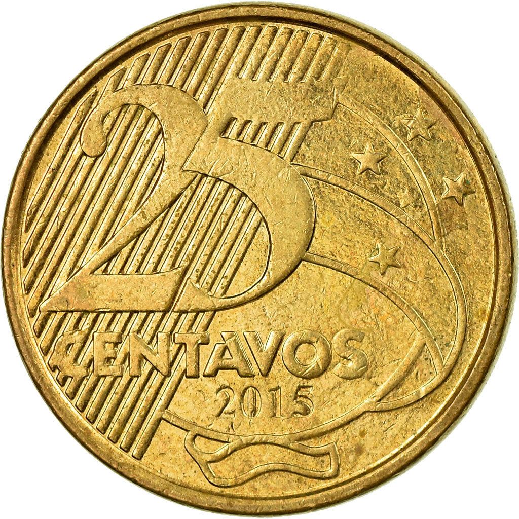 Brazil | 25 Centavos Coin | Deodoro da Fonseca | Km:650 | 1998 - 2024