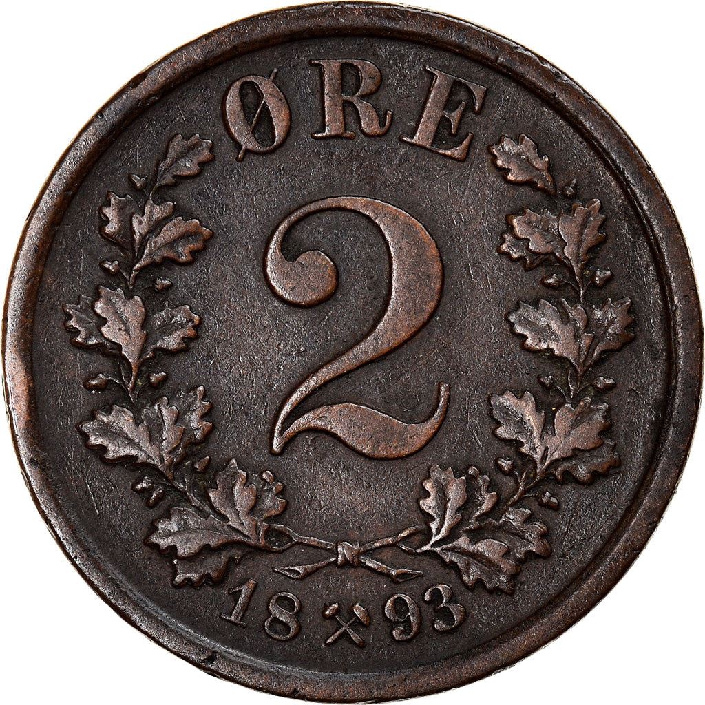 Norwegen | 2 Öre Münze | Oscar II | KM:353 | 1876 - 1902