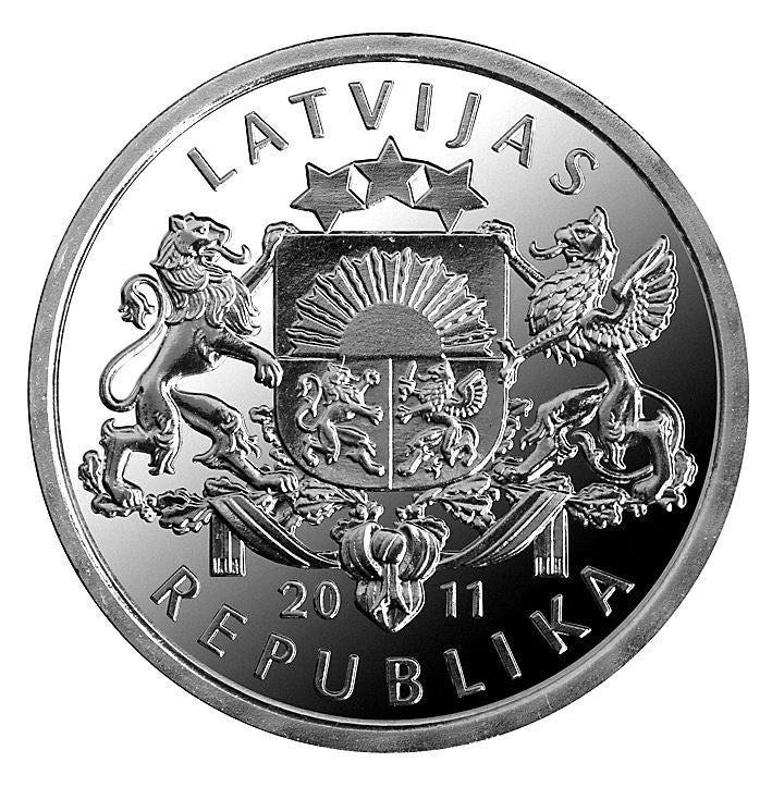 Latvia Coin Latvian 1 Lats | Gingerbread Heart | KM127 | 2011