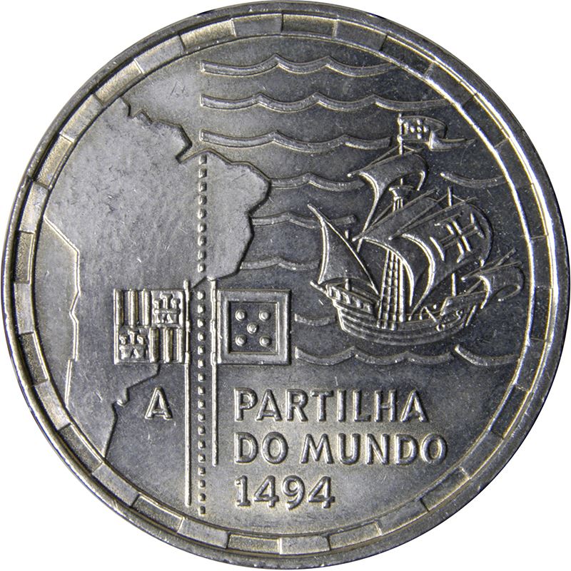 Portugal | 200 Escudos Coin | Compass | Ship | KM672 | 1994