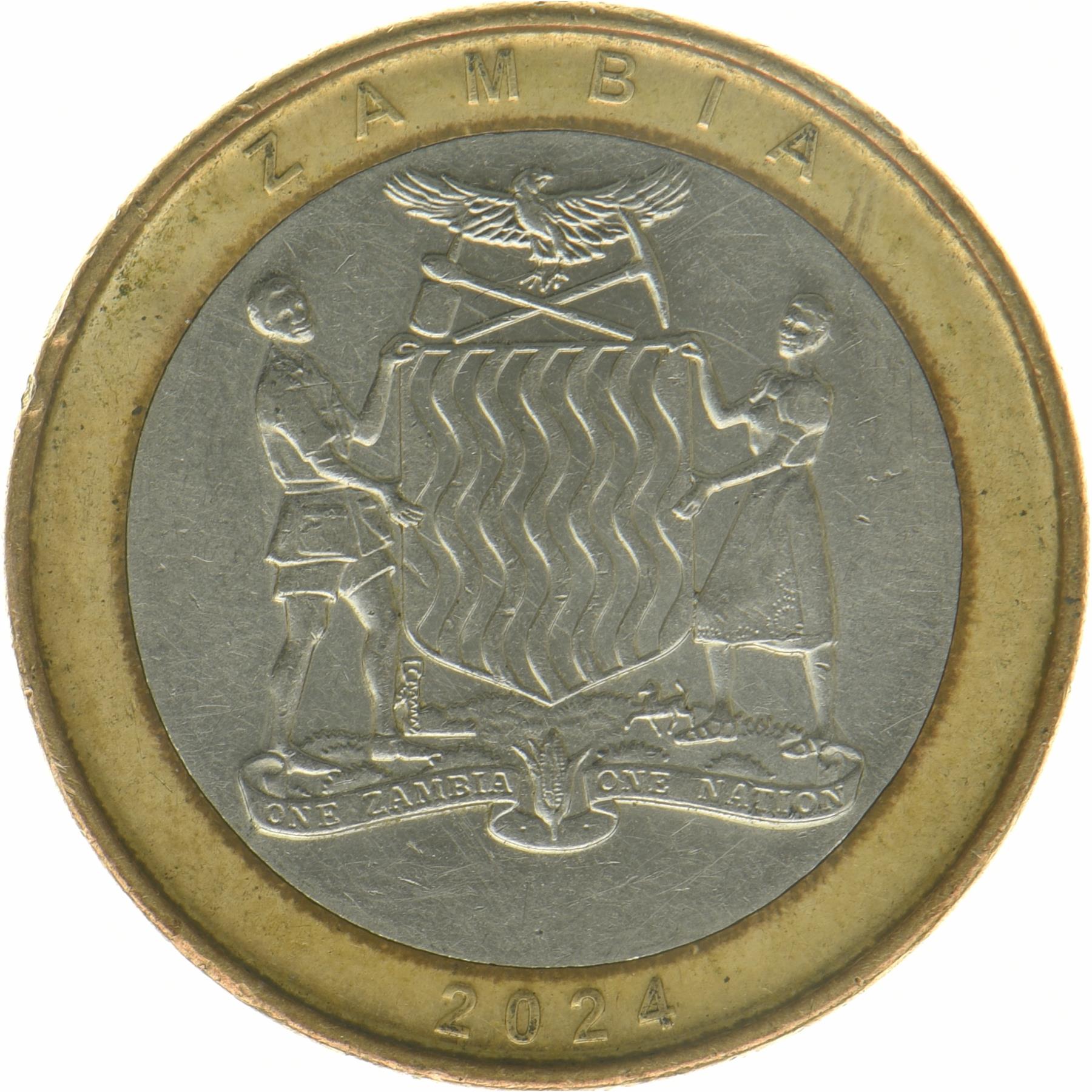 Zambia | 2 Kwacha Coin | Roan Antelope | 2024 - 2025