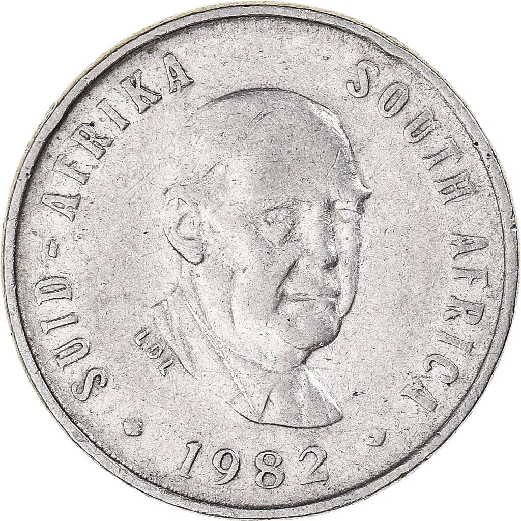 South Africa 5 Cents Coin | Balthazar J. Vorster | KM111 | 1982