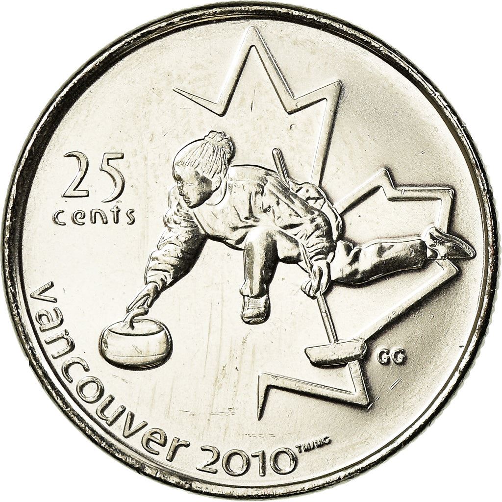 Canada | 25 Cents Coin | Nickel plated steel | Curling | KM:682 | 2007