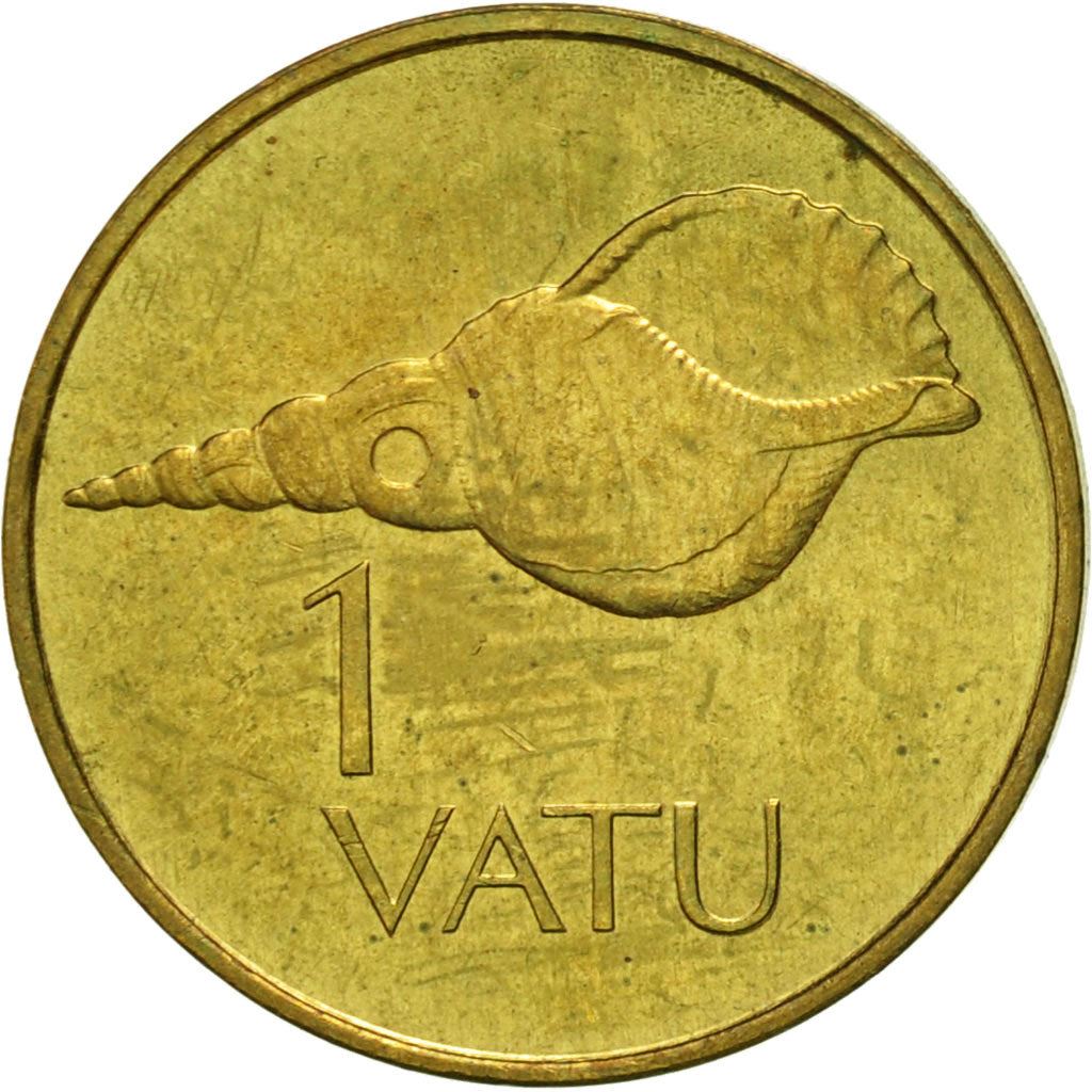 Vanuatu | 1 Vatu Coin | Melanesian Warrior | Triton Conch Shell | Km:3 | 1983 - 2002