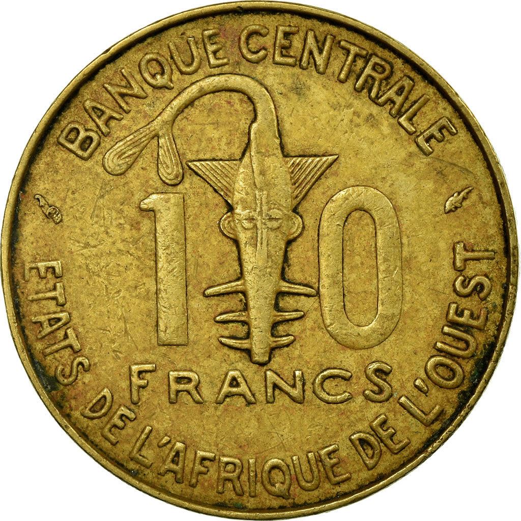 Western African States | 10 Francs Cfa Coin | Emblem of Central Bank | Gazelle | Km:1A | 1966 - 1981