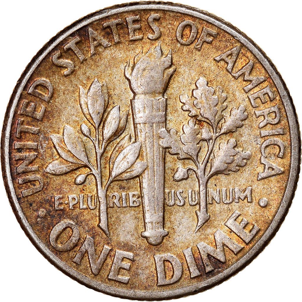 アメリカ合衆国 | 1ダイム硬貨 | フランクリン・D・ルーズベルト | KM:195 | 1946年 - 1964年