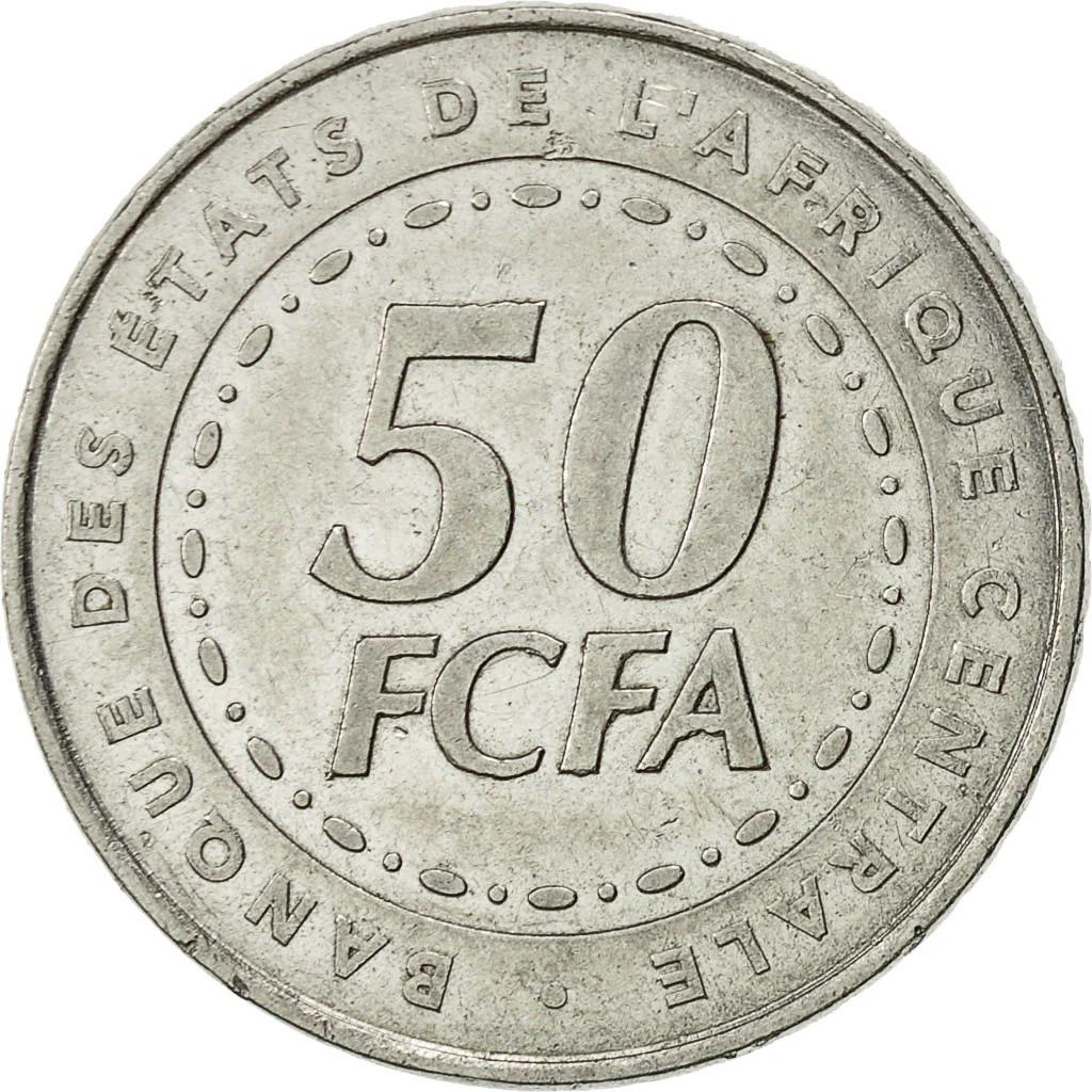 Central African States | 50 Francs Cfa Coin | Plants | Km:21 | 2006 - 2023