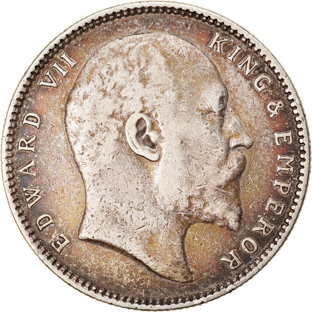 India - British | 1 Rupee Coin | King Edward VII | Km:508 | 1903 - 1910