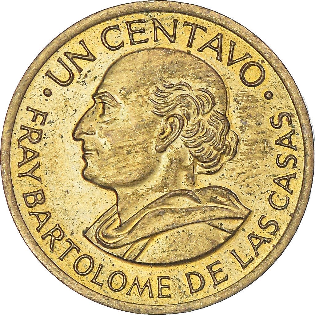 Guatemala | 1 Centavo Coin | Fray Bartolomé | Km:265 | 1965 - 1970