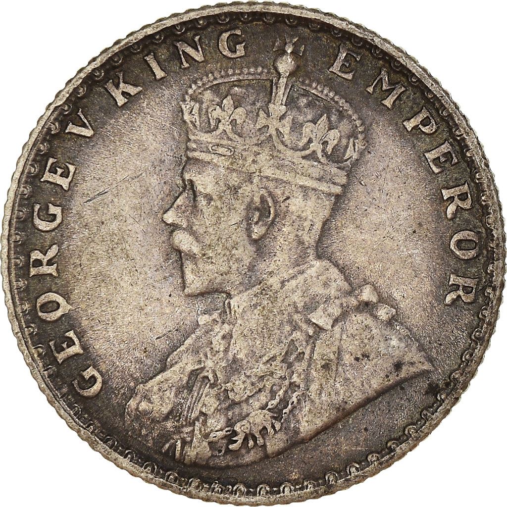 India - British | 1/4 Rupee Coin | King George V | Km:518 | 1912 - 1936