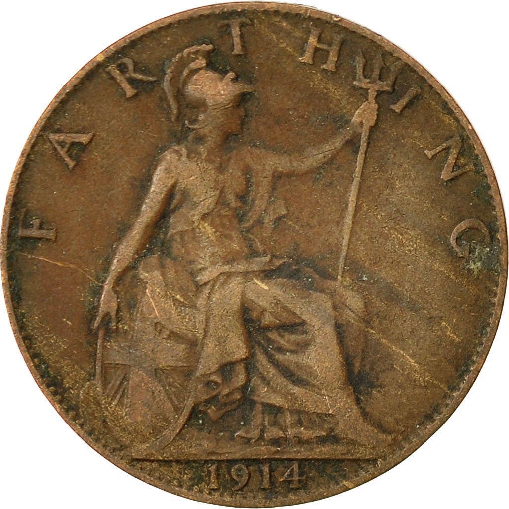 United Kingdom | 1 Farthing Coin | George V | Km:808 | 1911 - 1925