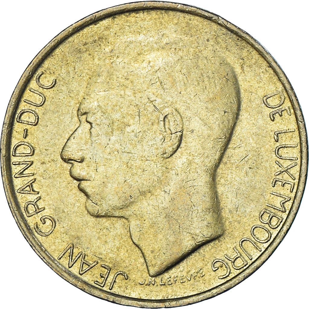Luxembourg | 5 francs | Monarque | Bronze d’aluminium-nickel | KM : 60 | 1986-1988