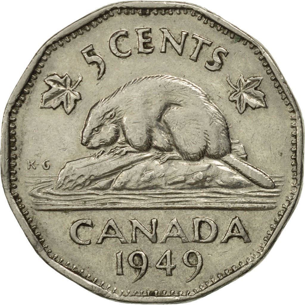 Canada | 5 Cents Coin | Nickel | KM:42 | 1948-1950