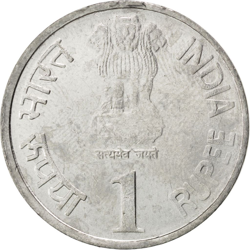 India 1 Rupi Mynt 2010 KM:385