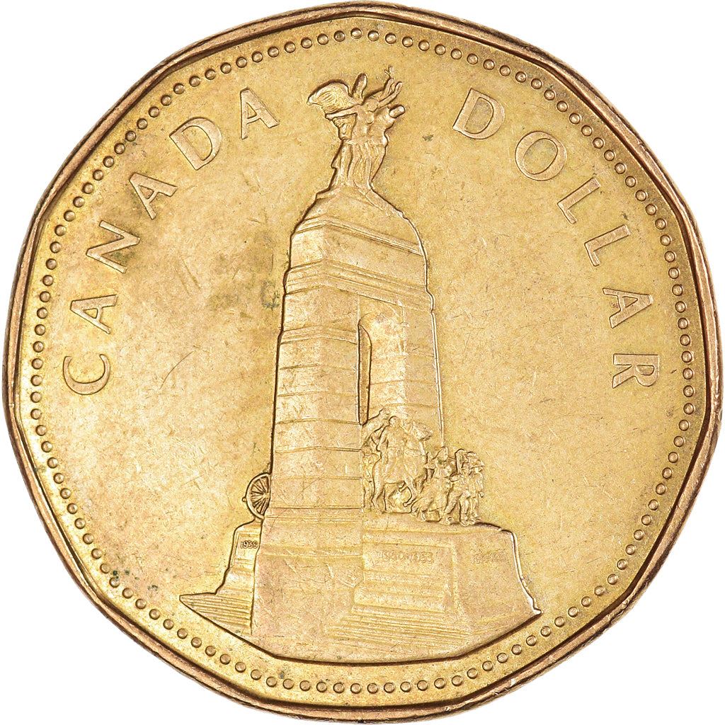 Canada | 1 Dollar Coin | War Memorial | Bronze plated nickel | KM:248 | 1994