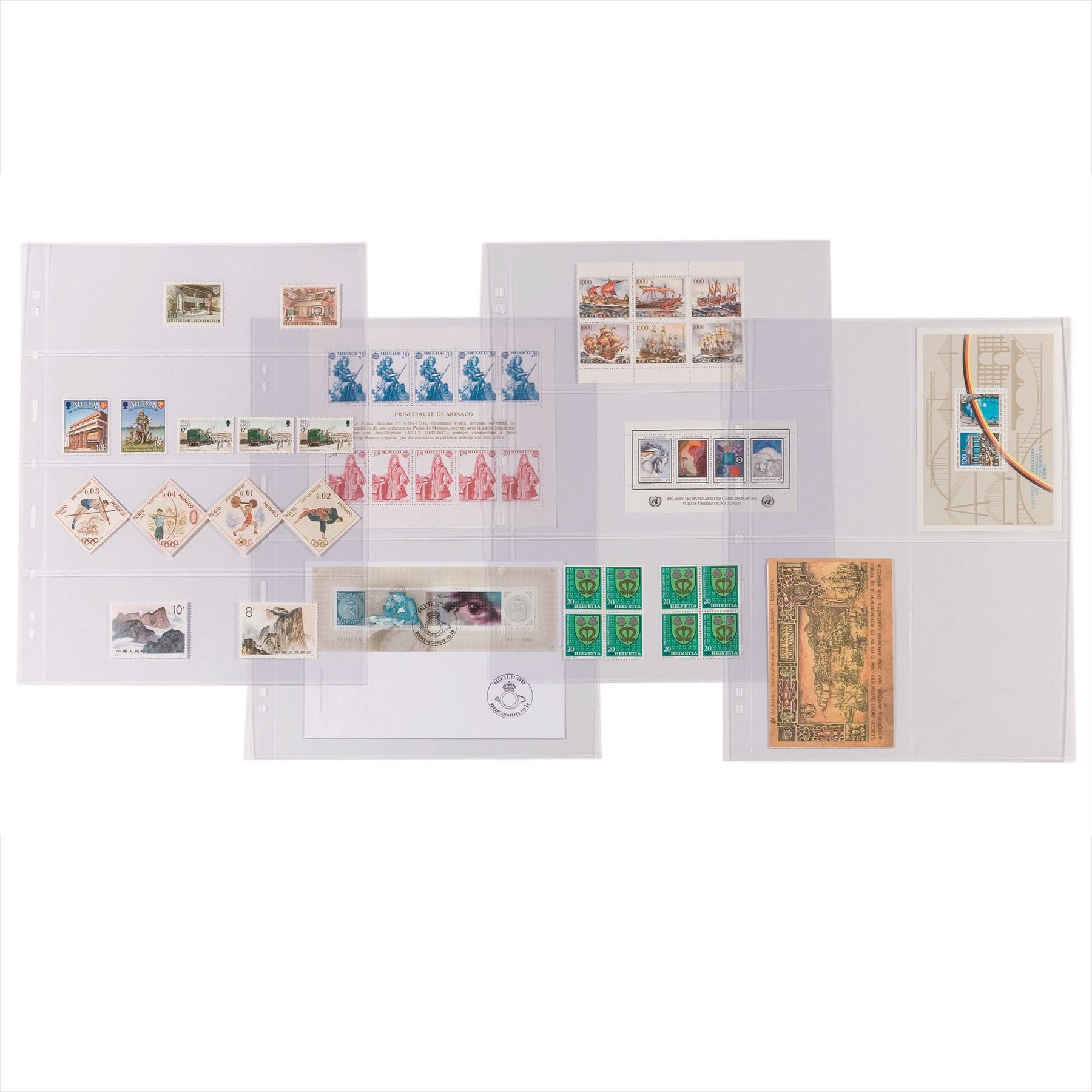 GRANDE Pocket Sheets for Ring Binders | Packs of 5 | Different Pocket Configurations | 2 Colors Available