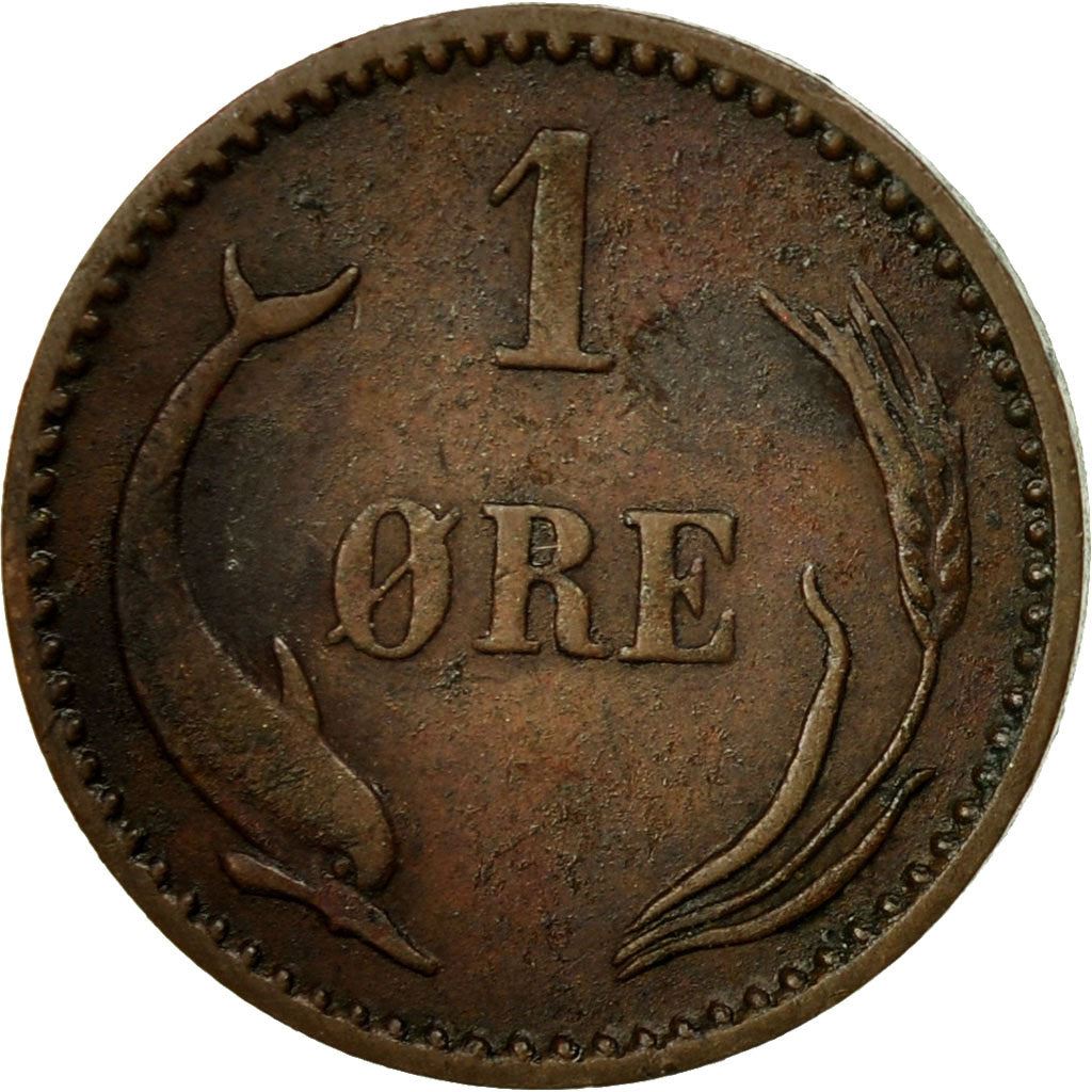 Denmark | 1 Ore Coin | Monogram | Km:792.1 | 1874 - 1904