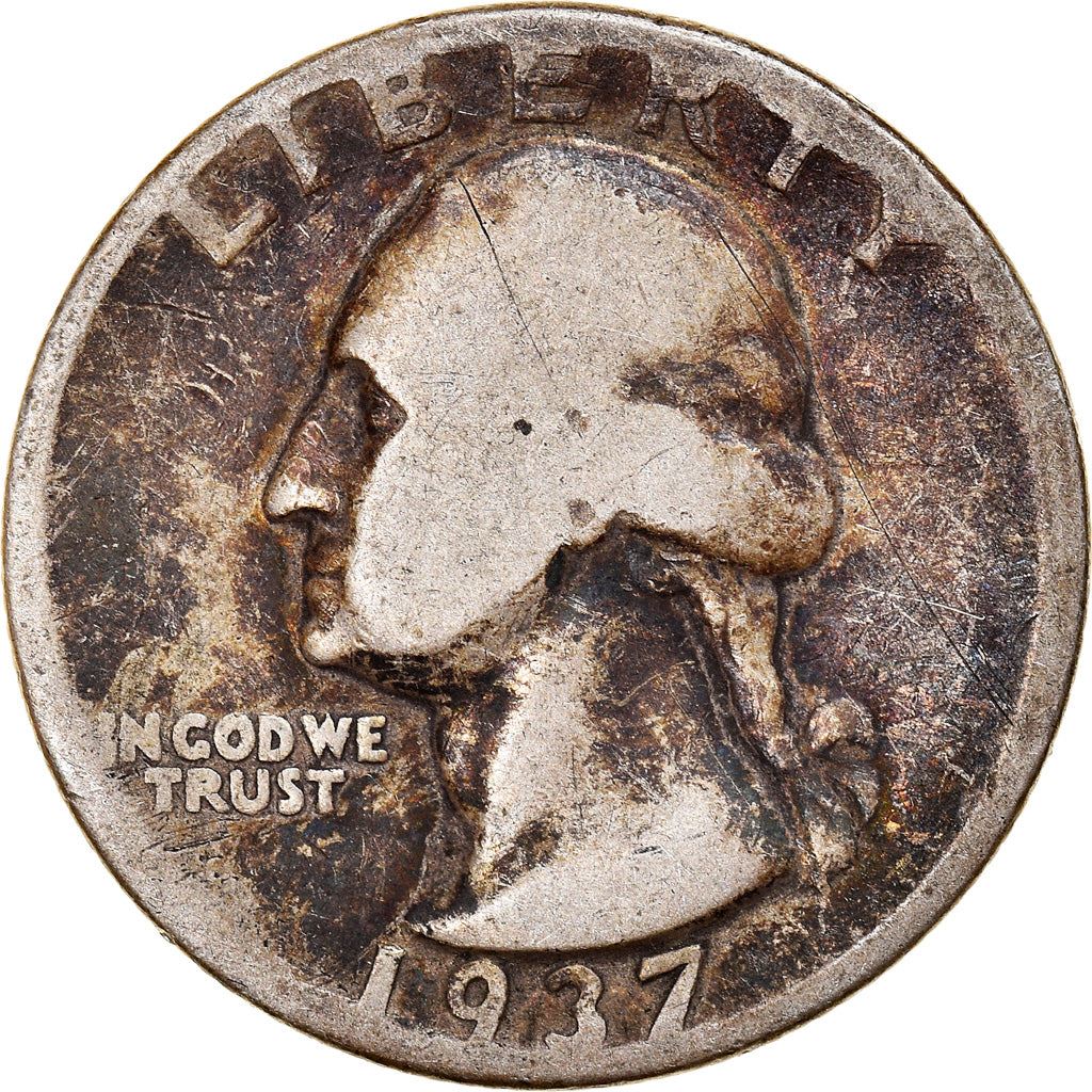 アメリカ合衆国 | 1/4ドル硬貨 | ジョージ・ワシントン | KM:164 | 1932年 - 1964年