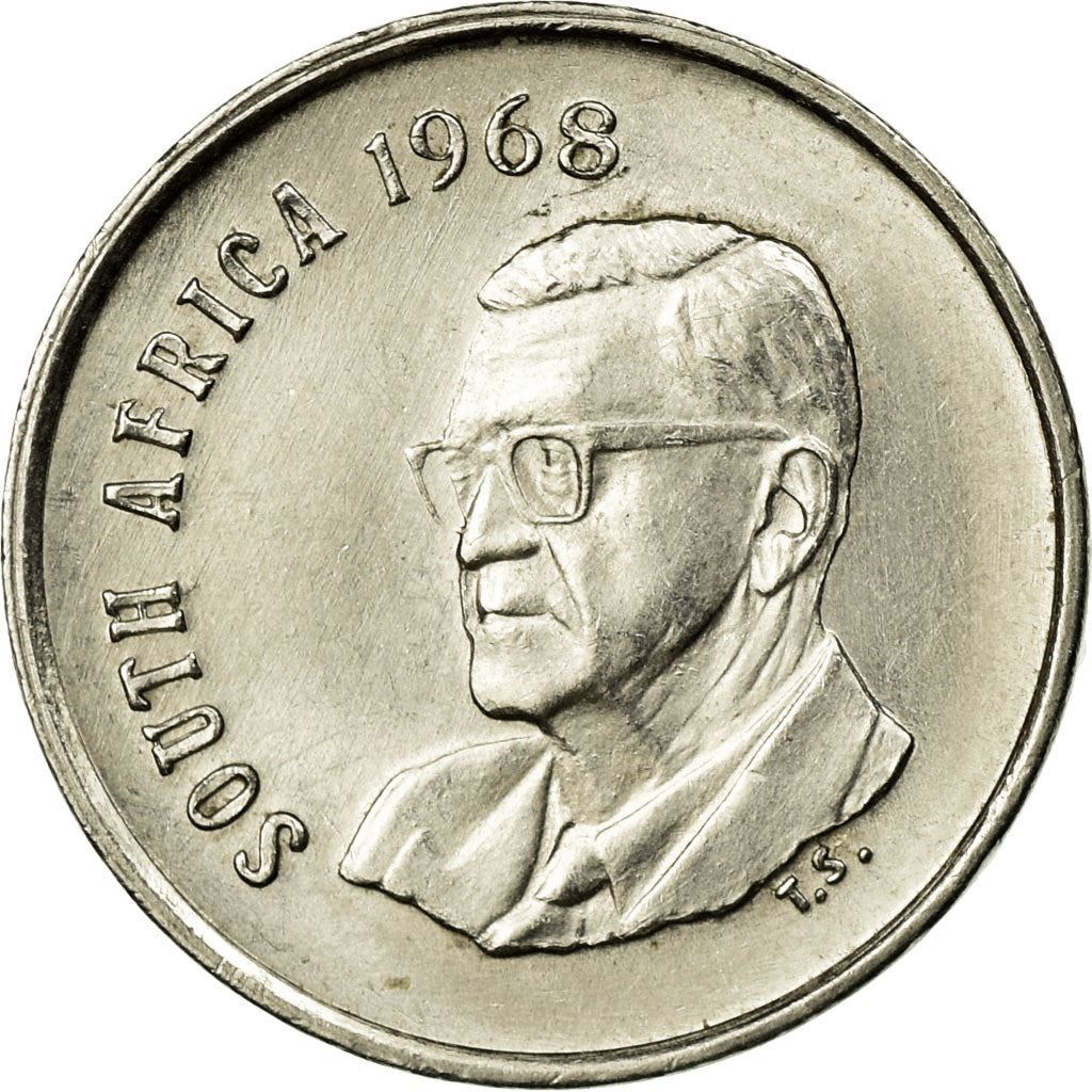 South Africa 5 Cents Coin | Charles Swart | English Legend - SOUTH AFRICA | KM76.1 | 1968