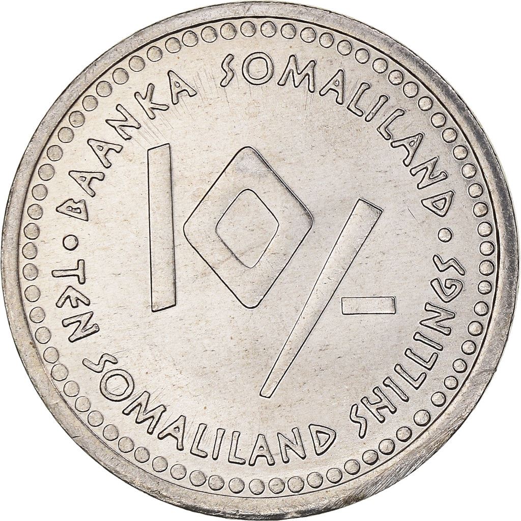 Somaliland | 10 Shillings Coin | Leo | Stainless steel | KM:13 | 2006