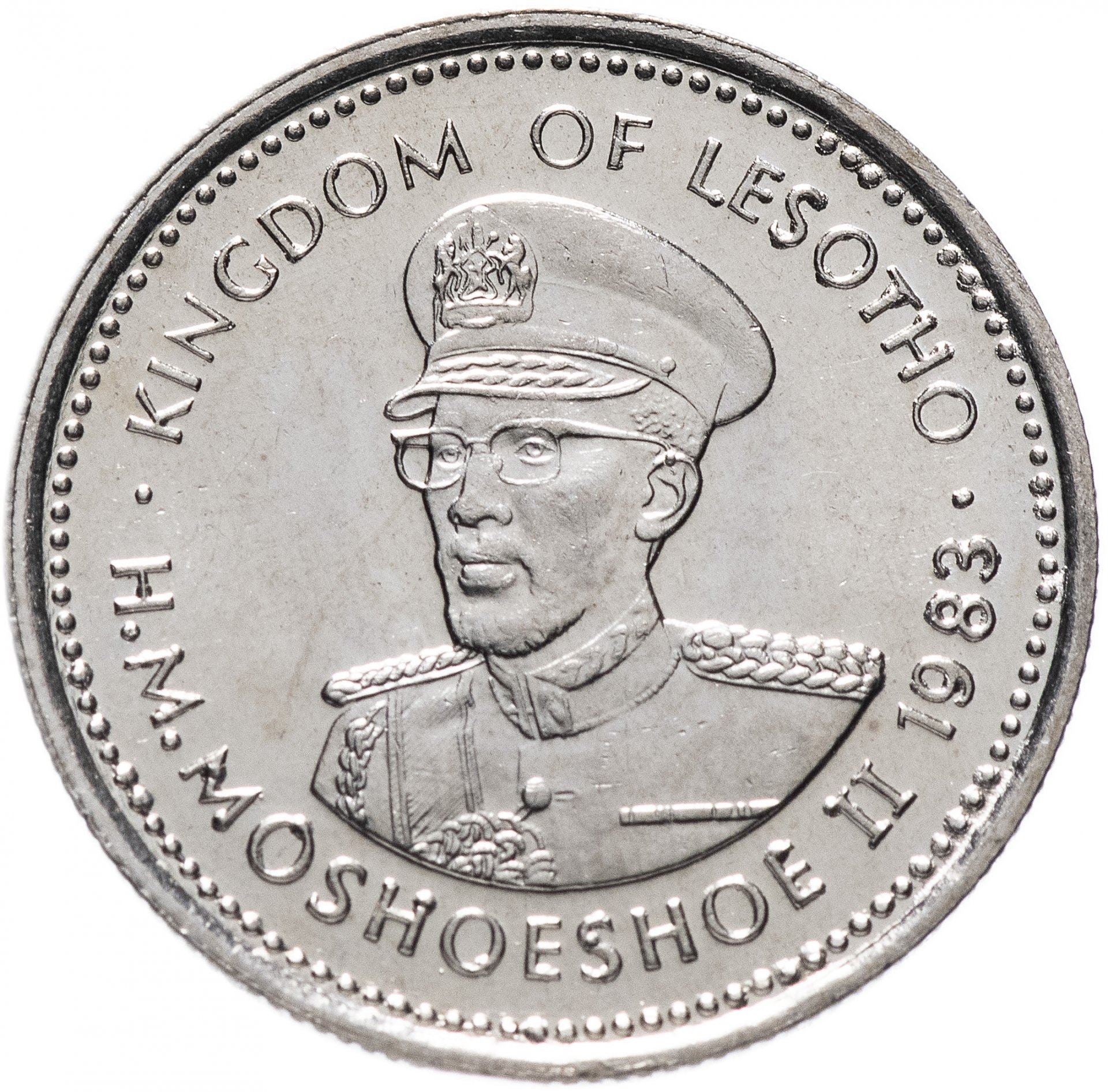 Lesotho | 10 Lisente Coin | Angora goat | Km:19 | 1979 - 1989