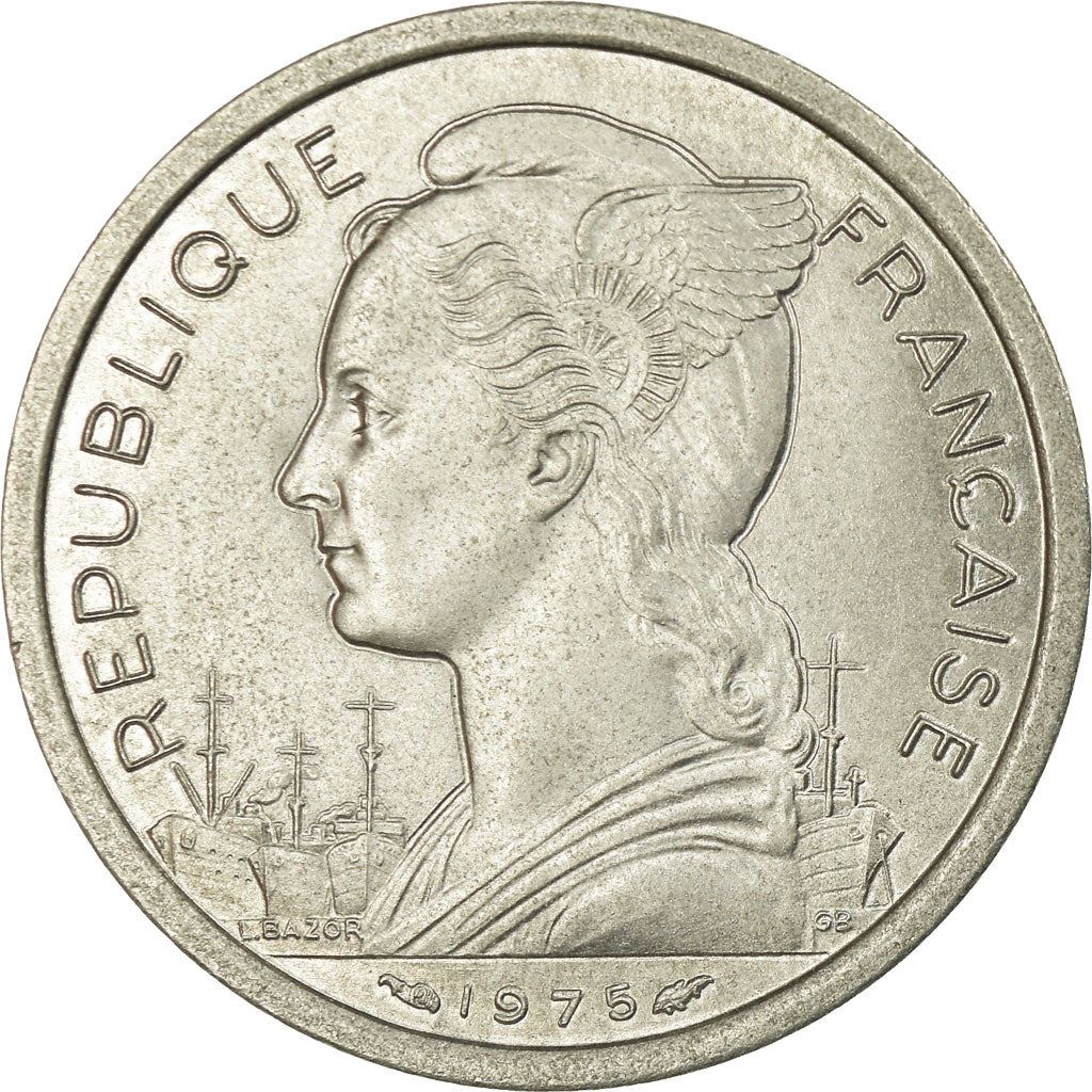 Afars and Issas | 2 Francs Coin | Marianne | Lyre Antelope | Km:13 | 1968 - 1975