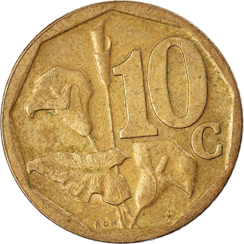 South Africa 10 Cents Coin | English Legend - SOUTH AFRICA | KM224 | 2000 - 2001
