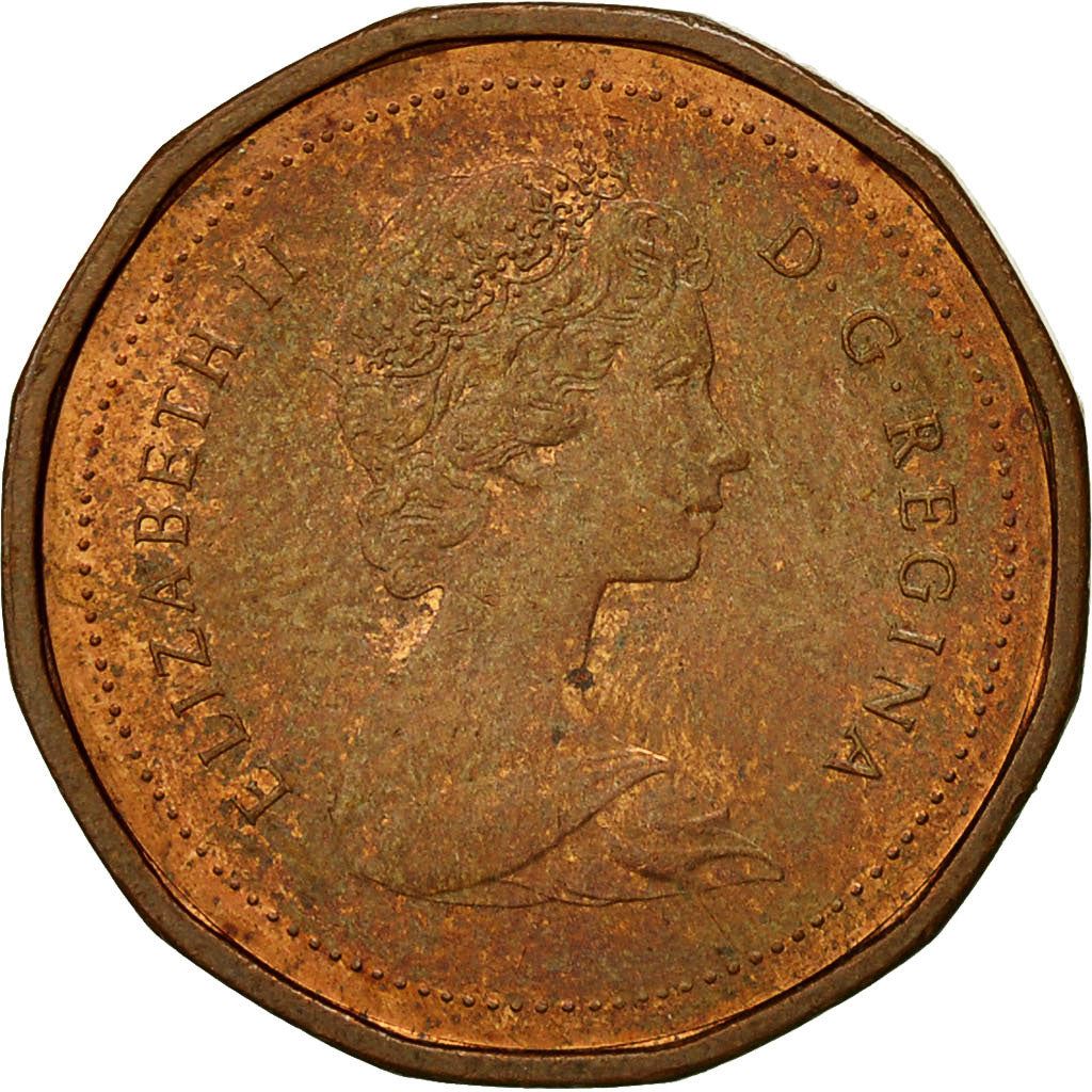 Canada | 1 Cent Coin | Bronze | 2nd portrait, 12 sided | KM:132 | 1982-1989