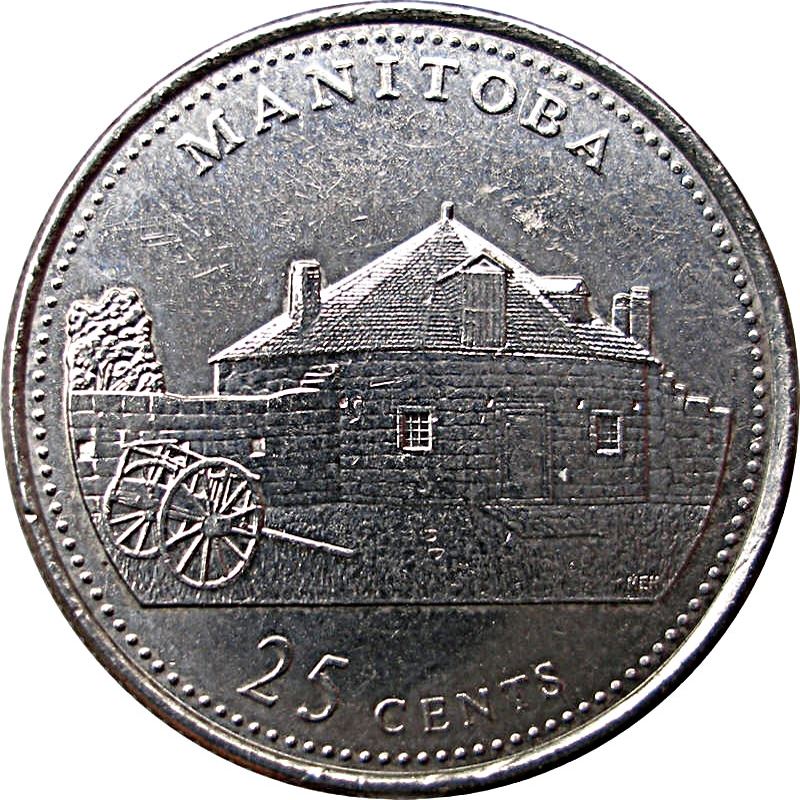Canada | 25 Cents Coin | Nickel | Manitoba | KM:214 | 1992