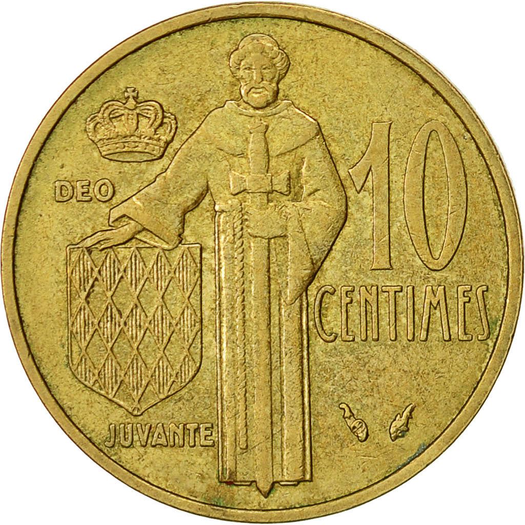 Monaco | 10 Centimes Coin | Rainier III | Km:142 | 1962 - 1995