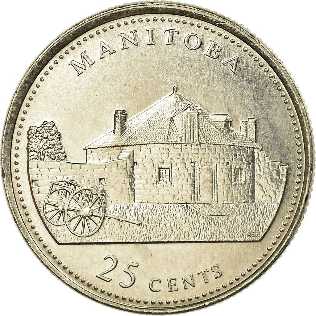Canada | 25 Cents Coin | Nickel | Manitoba | KM:214 | 1992