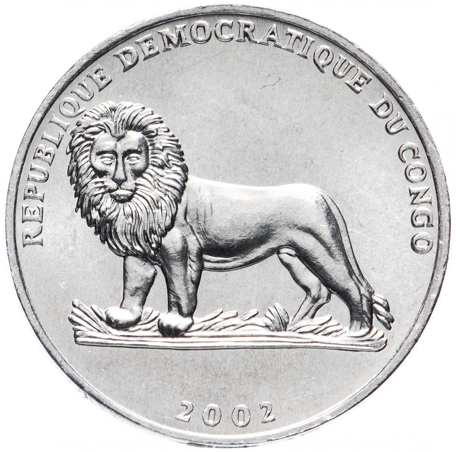 Democratic Republic of the Congo | 50 Centimes Coin | Gorilla | KM:79 | 2002