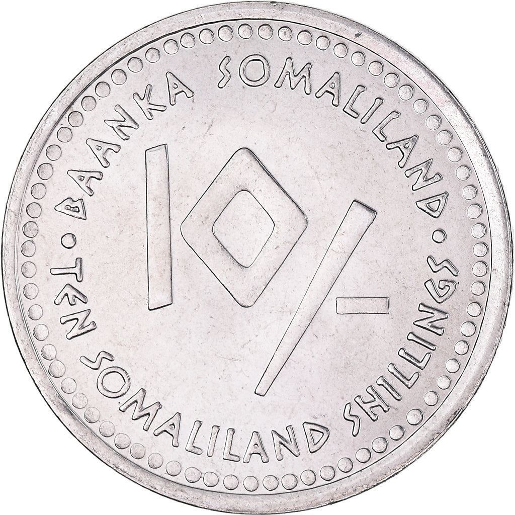 Somaliland | 10 shilling-mønt | Vandmanden | Rustfrit stål | KM:7 | 2006