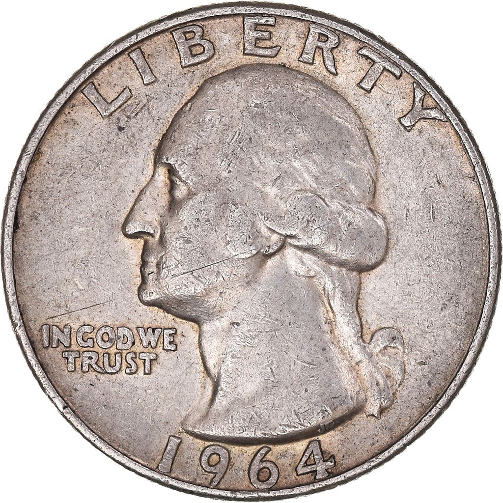 アメリカ合衆国 | 1/4ドル硬貨 | ジョージ・ワシントン | KM:164 | 1932年 - 1964年