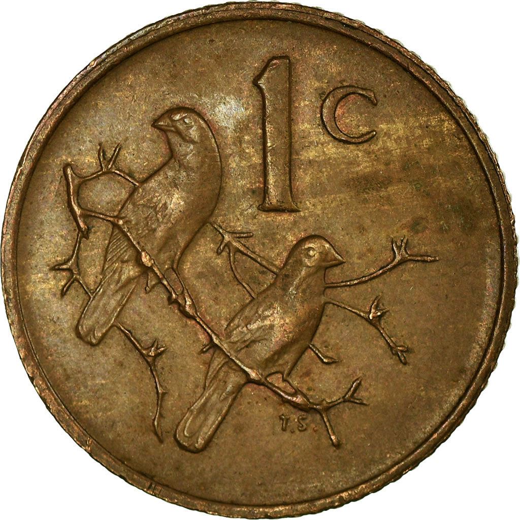 South Africa 1 Cent Coin | Jacobus Johannes Fouche | KM91 | 1976