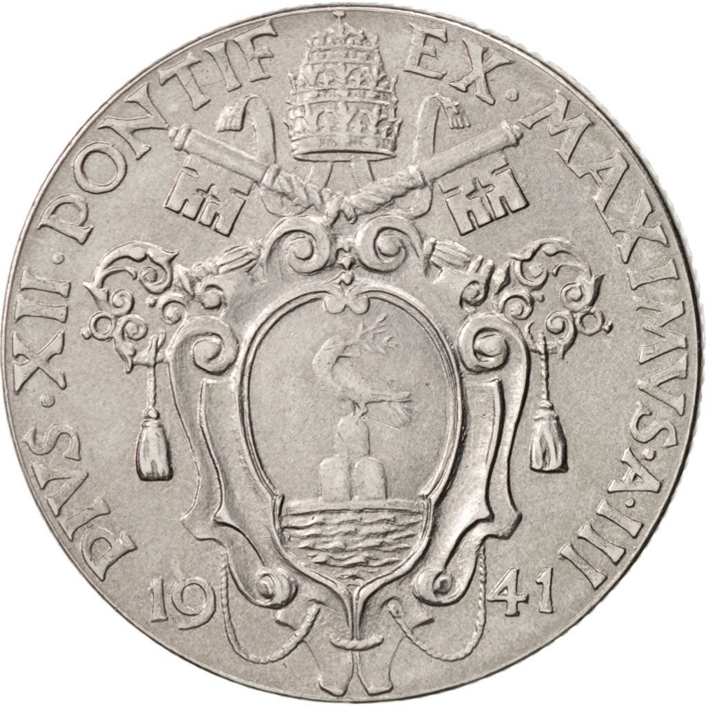 Vatican City | 1 Lira Coin | Virgin Mary | Km:26A | 1940 - 1941