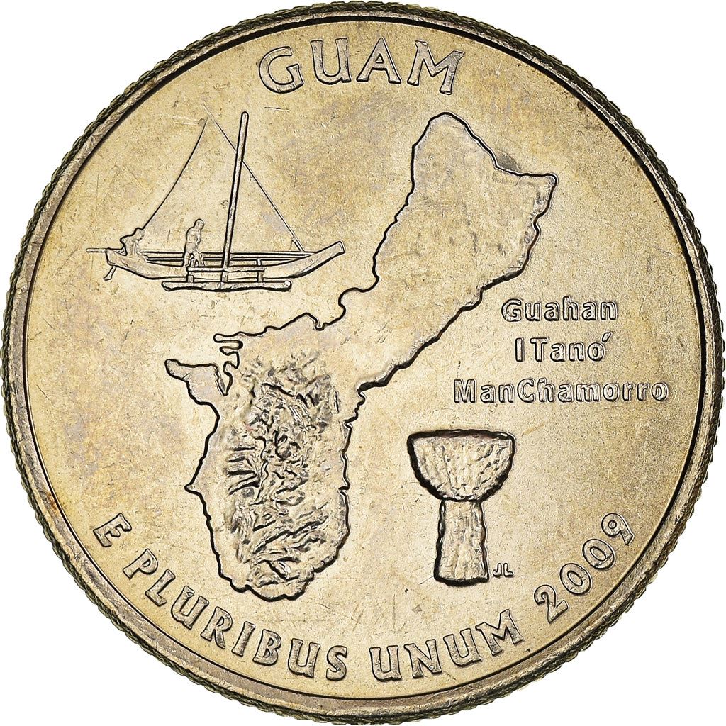 United States | 1/4 Dollar Coin | Guam | Km:447 | 2009