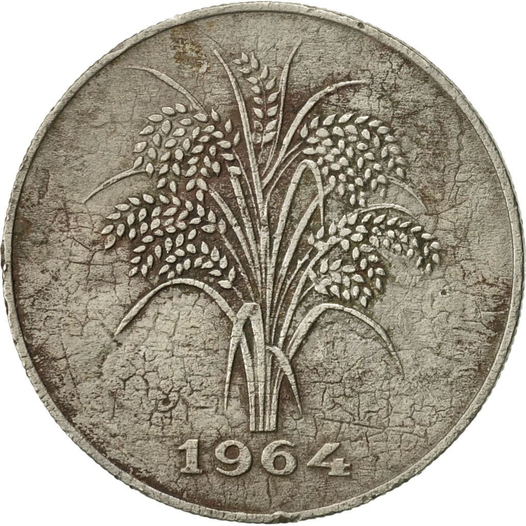 Vietnam › South Vietnam | 10 Dong Coin | Rice stalks | Km:8 | 1964 - 1967