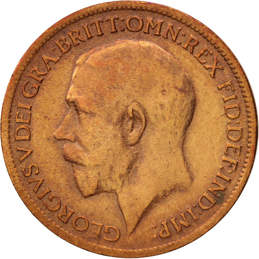 United Kingdom | 1 Farthing Coin | George V | Km:808 | 1911 - 1925