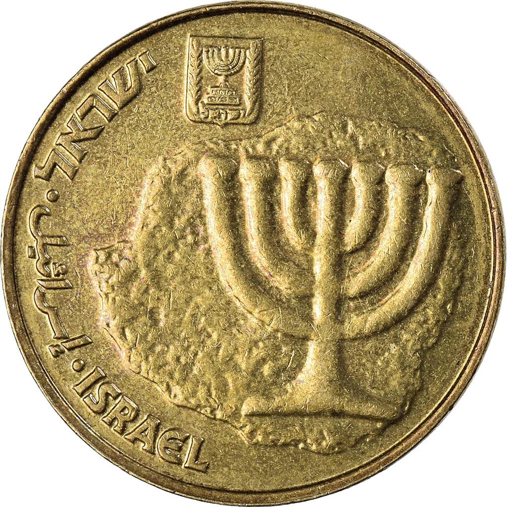 Israel 10 Agorot Coin KM158 1984 - 2017