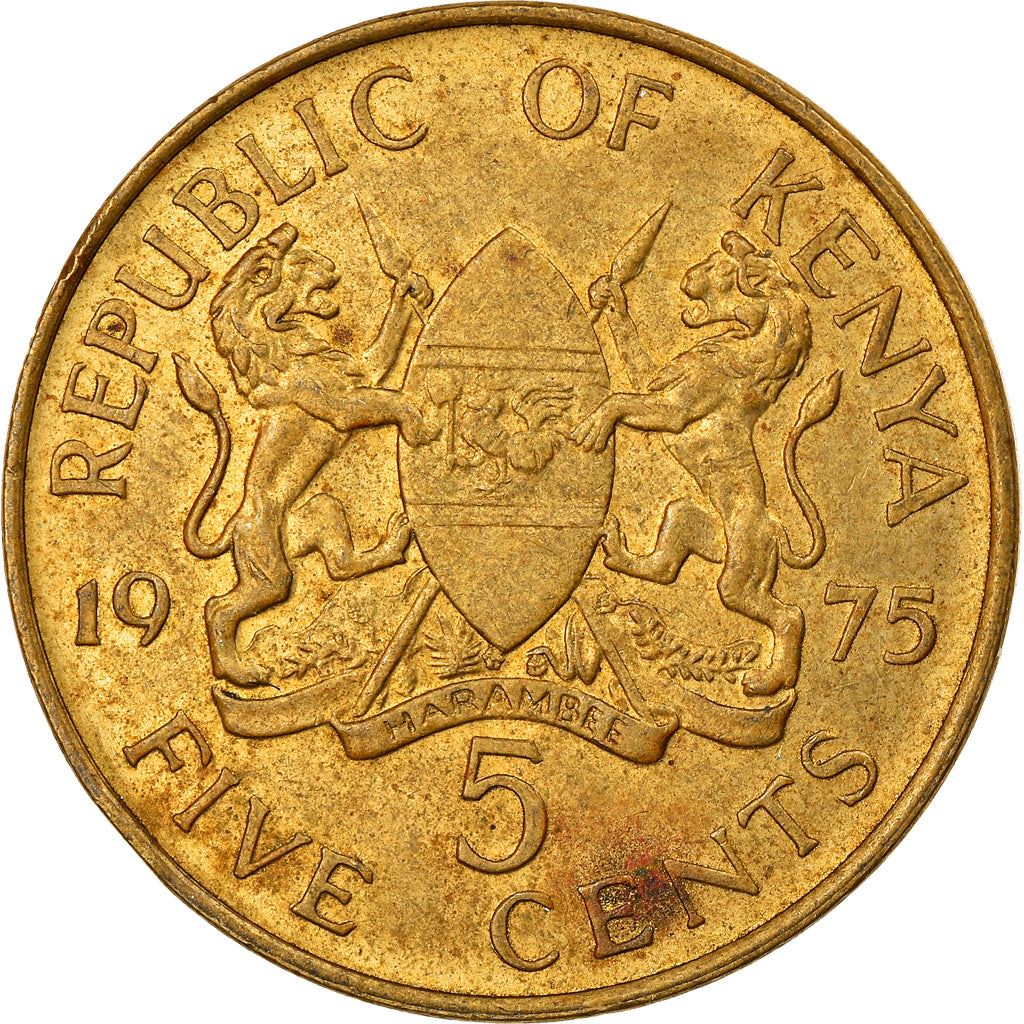 Kenya 5 Centesimi | Moneta Jomo Kenyatta 1963 - 1978 | KM10 | 1969 - 1978