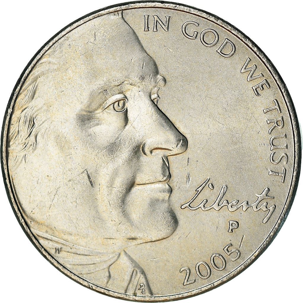 United States | 5 Cents Coin | Bison | Km:368 | 2005