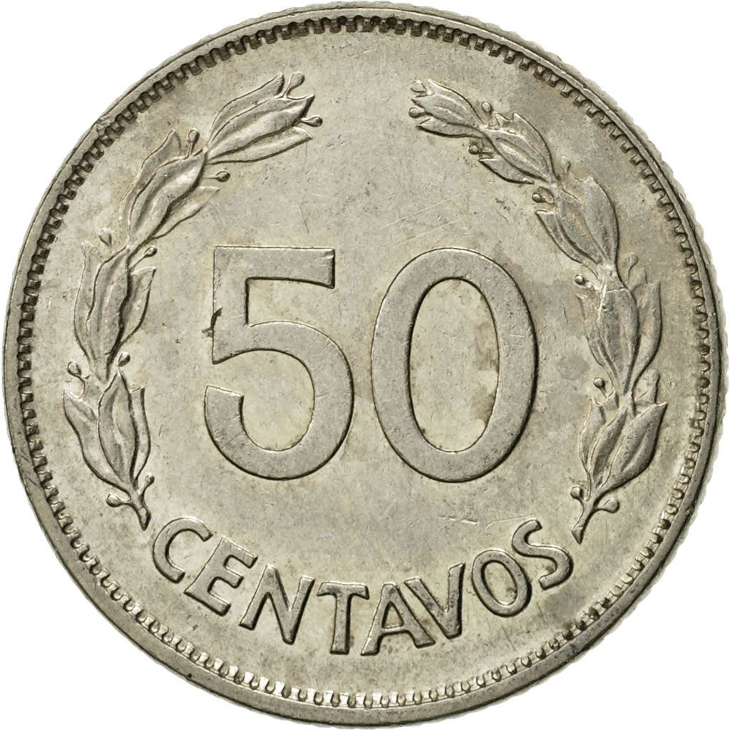 Ecuador | 50 Centavos Coin | Nickel plated steel | KM:87 | 1985