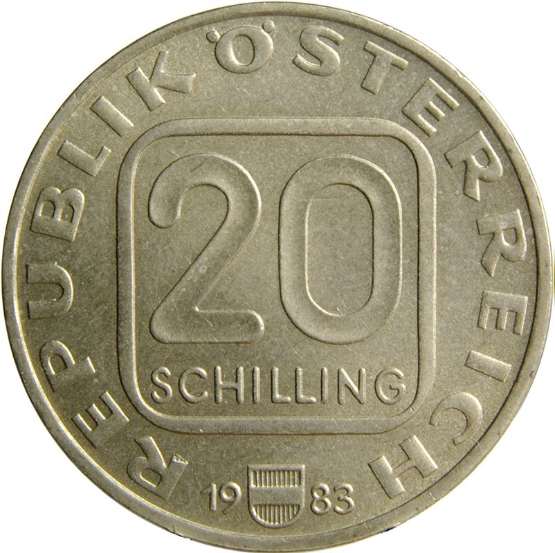 Austria | 20 Schilling Coin | Hochosterwitz Castle | Km:2960 | 1983 - 1993